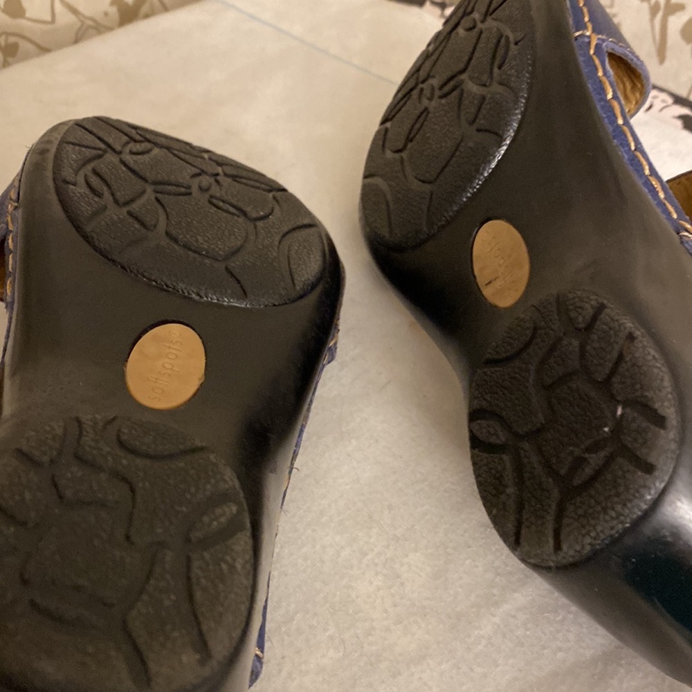Soft spots  sandals in navy blue  SIZE 8 New No box - Picture 3 of 7